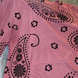 Sheer long sleeve women's top